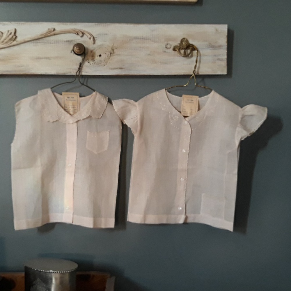 Antique Handmade baby tops